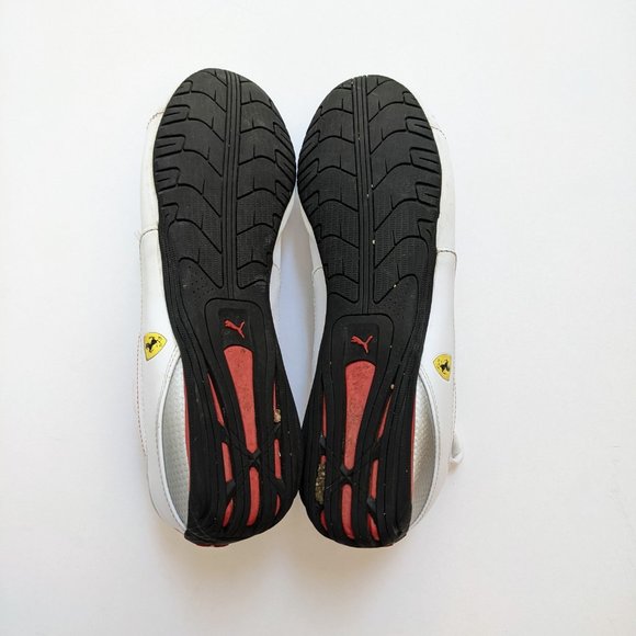 Men's White Puma Ferrari Sneakers Size 11 - Picture 2 of 9